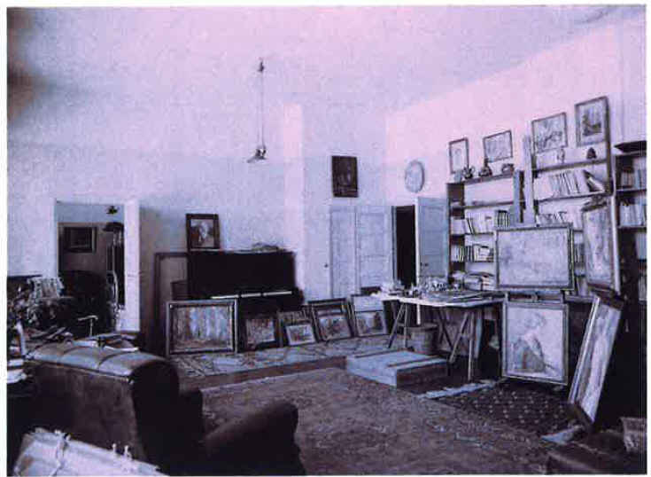 Ateljee Magnus Enckellin aikaan 1925